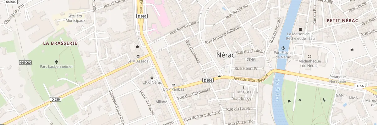 Plan du 59 Rue Gambetta à Nérac