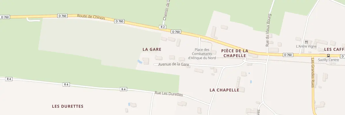 Plan du 5001 Av de la Gare à Sazilly