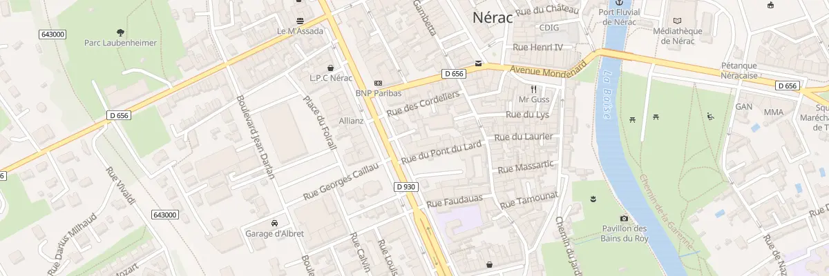 Plan du 44 All d’Albret à Nérac