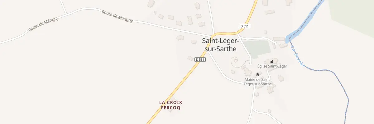 Plan du 1090 Rte de Poëley à Saint-Léger-sur-Sarthe