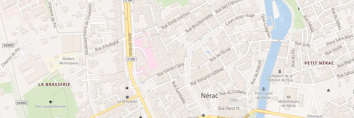 Plan du 12 Rue Fontindelle à Nérac