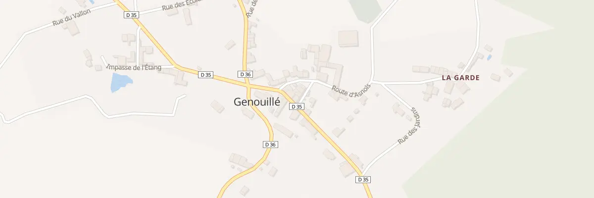 Plan du 13 Rte de Surin à Genouillé