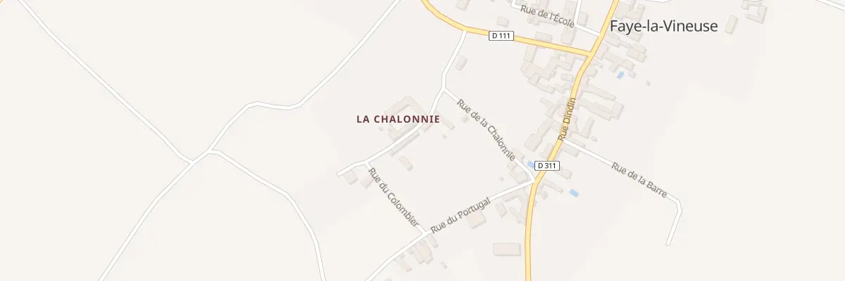 Plan du 3 Rue de Perseigle à Faye-la-Vineuse
