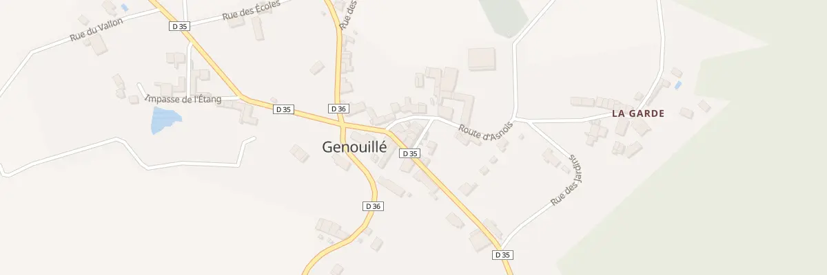 Plan du 1 Rue du Centre à Genouillé