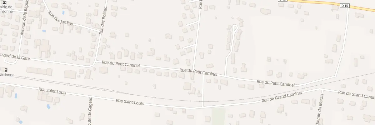 Plan du 122E Rue du Petit Caminel à Gardonne