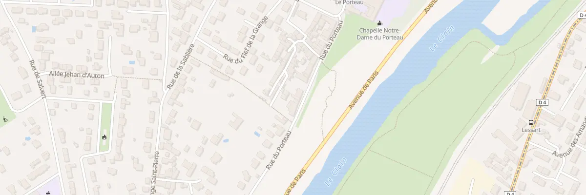 Plan du 77 Rue du Porteau à Poitiers