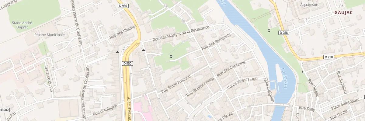 Plan du 2 Rue Emile Fréchou à Nérac