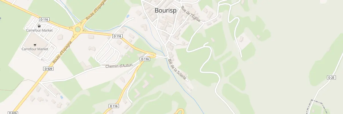 Plan du Village à Bourisp