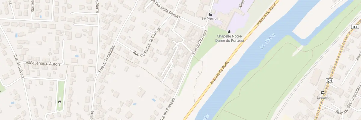 Plan du 85 Rue du Porteau à Poitiers