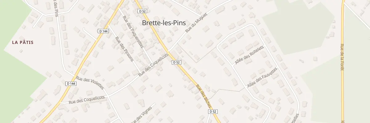 Plan du 7 Rue des Biches à Brette-les-Pins