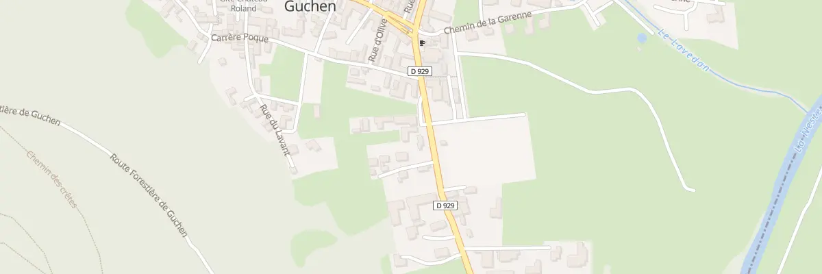 Plan du 42 Rte de la Vallée d’Aure à Guchen