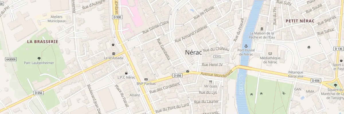 Plan du 76 Rue Gambetta à Nérac