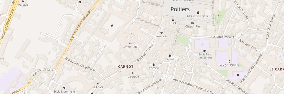 Plan du 26 Rue Carnot à Poitiers