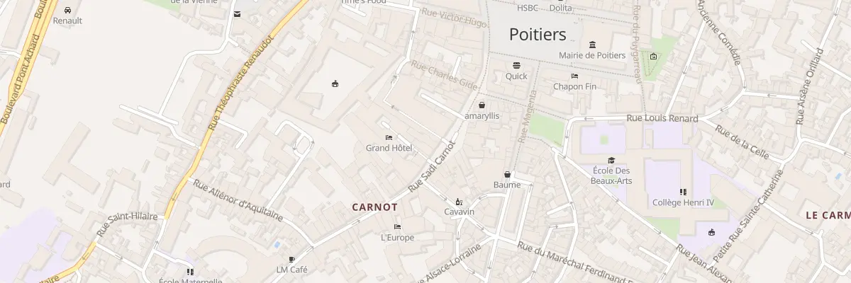 Plan du 24 Rue Carnot à Poitiers
