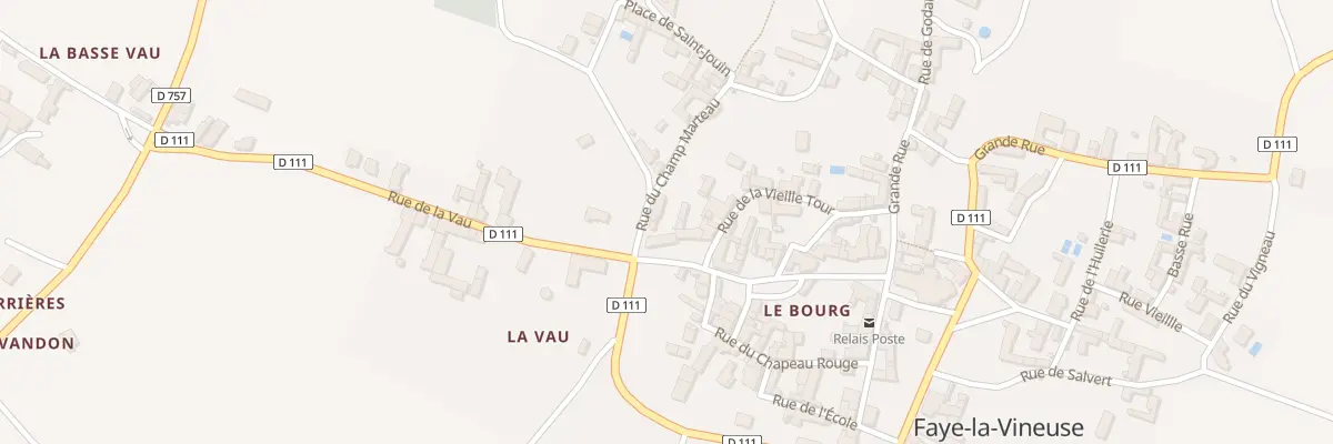 Plan du 1 Pl Neuve à Faye-la-Vineuse