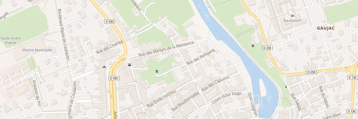Plan du 27 Rue François Baudy à Nérac