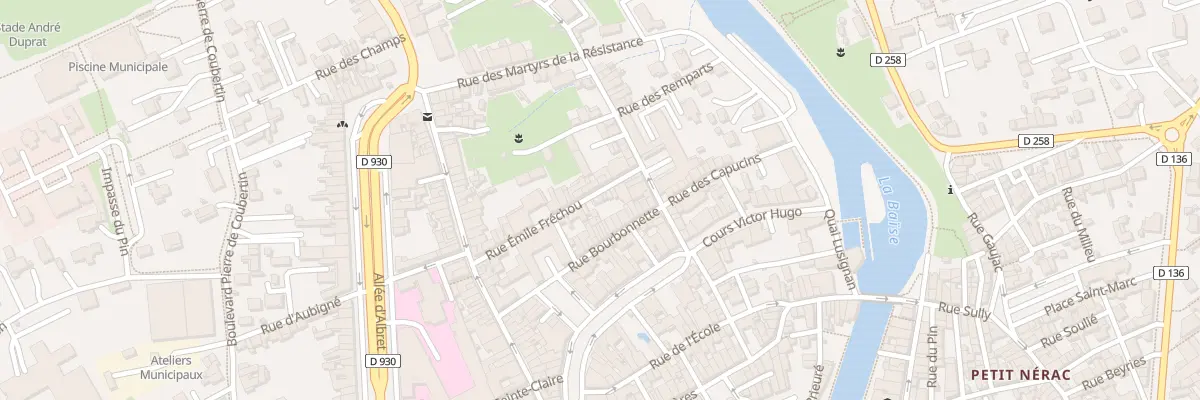 Plan du 11 Rue Emile Fréchou à Nérac