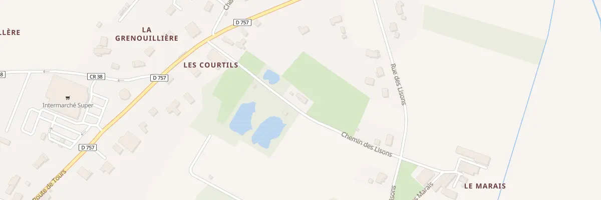 Plan du 321 Les Lisons à Chaveignes