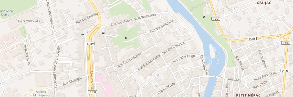 Plan du 6 Rue Emile Fréchou à Nérac