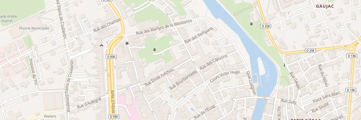 Plan du 4 Rue Emile Fréchou à Nérac