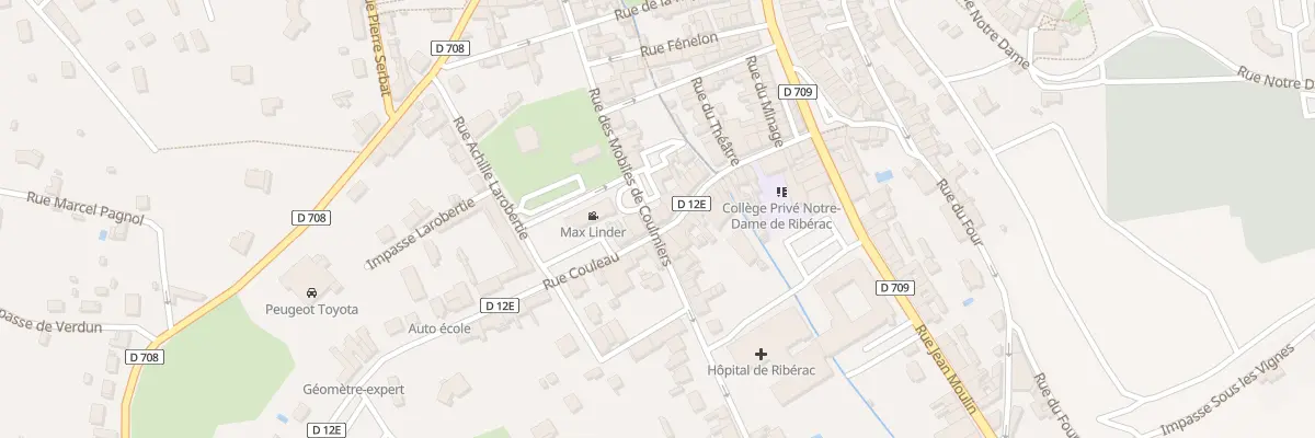 Plan du 22 Rue des Mobiles de Coulmiers à Ribérac