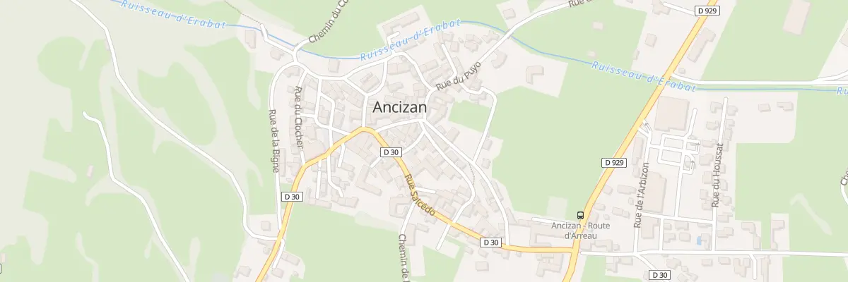Plan du 2 Bernadet à Ancizan