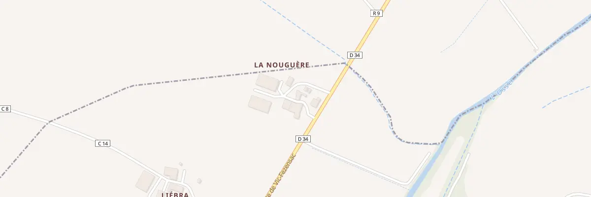 Plan du 3861 Rte de Vic-Fezensac à Montesquiou