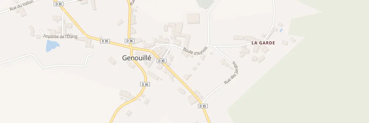 Plan du 8 Rte d’Asnois à Genouillé