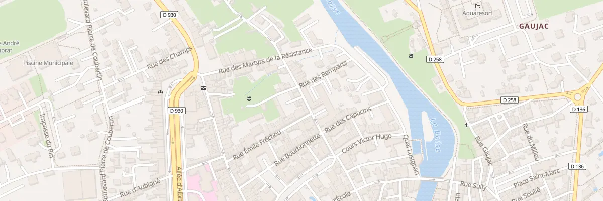 Plan du 19 Rue François Baudy à Nérac