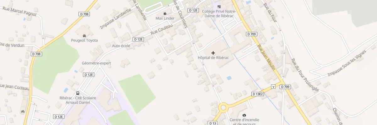 Plan du 21 Rue des Mobiles de Coulmiers à Ribérac