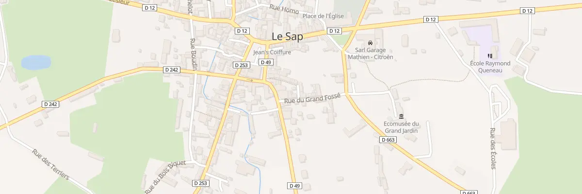 Plan du 1 Rue du Grand Fossé à Sap-en-Auge
