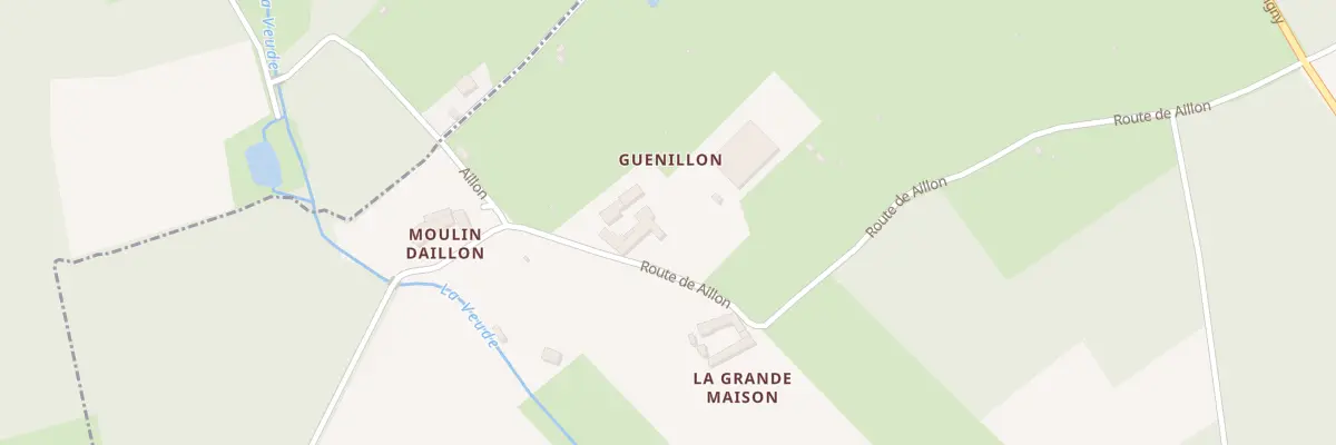 Plan du 234 Guenillon à Chaveignes