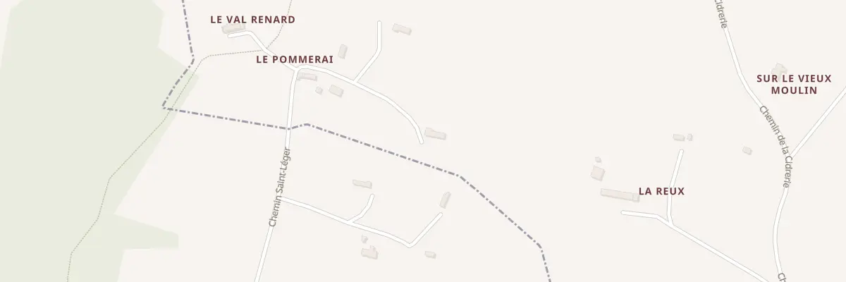Plan du 5105 Le Pommerai à Ouilly-du-Houley