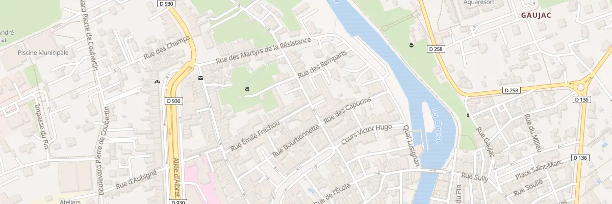 Plan du 2B Rue Emile Fréchou à Nérac