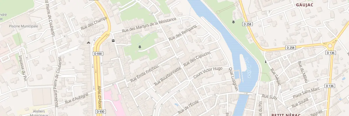 Plan du 1 Rue Emile Fréchou à Nérac