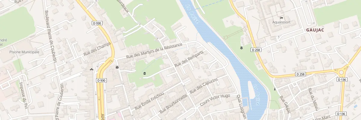 Plan du 16 Rue François Baudy à Nérac