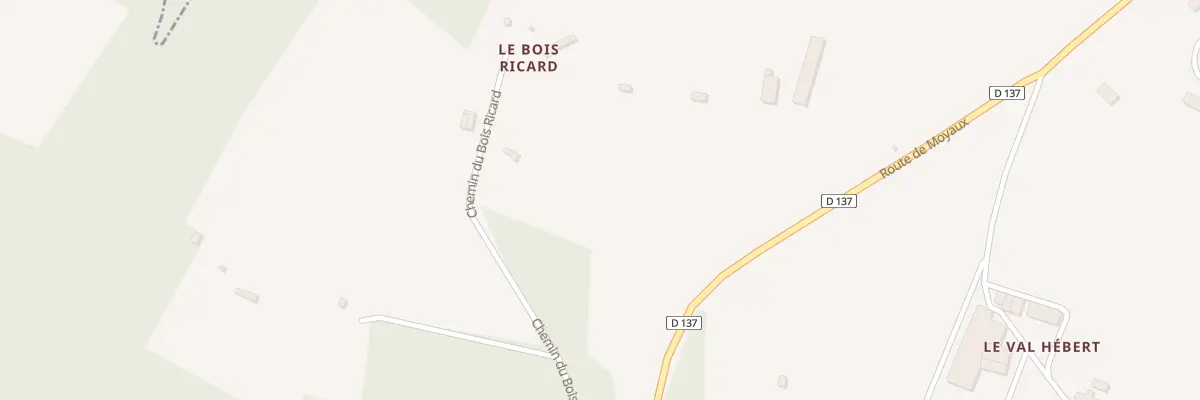 Plan du 5060 Le Bois Ricard à Ouilly-du-Houley