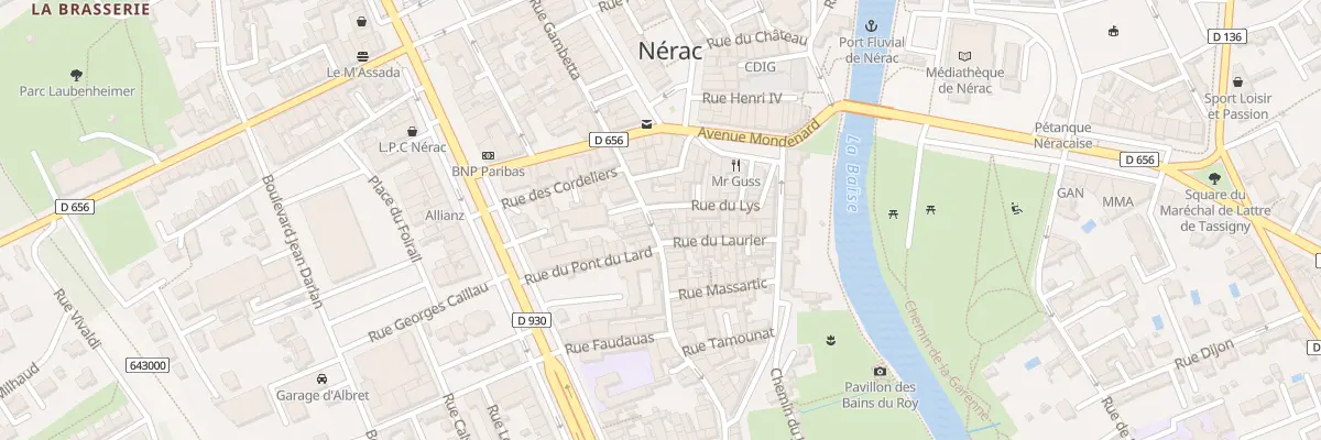 Plan du 48 Rue Gambetta à Nérac