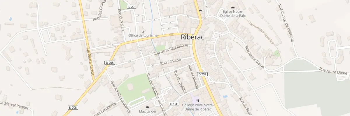 Plan du 5 Rue Fénelon à Ribérac