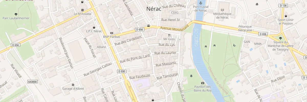 Plan du 42B Rue Gambetta à Nérac