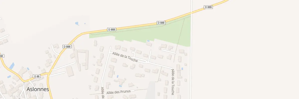 Plan du 50B Rue de la Touche à Aslonnes