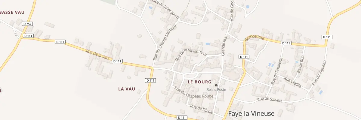 Plan du 11 Rue de la Vieille Tour à Faye-la-Vineuse