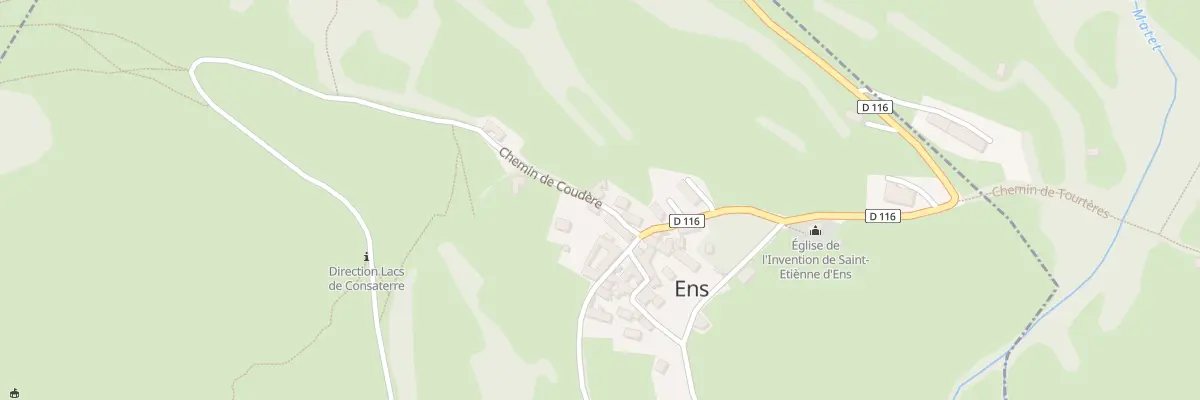 Plan de Honterettes à Ens