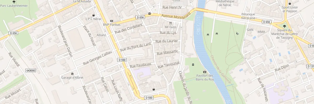 Plan du 30 Rue Gambetta à Nérac