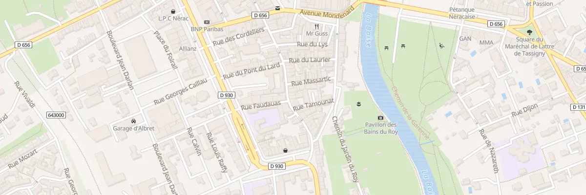 Plan du 20 Rue Gambetta à Nérac