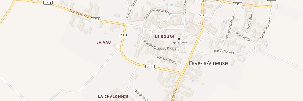 Plan du 9 Rue de l’Ecole à Faye-la-Vineuse