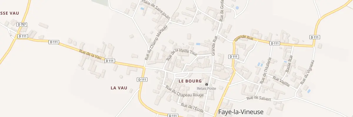 Plan du 3 Pl de la Huchette à Faye-la-Vineuse