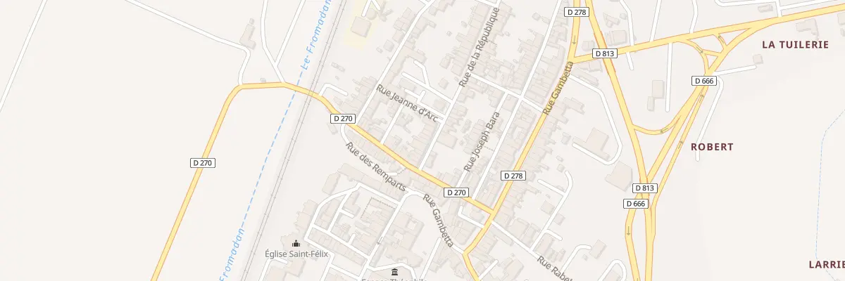 Plan du 36 Rue de la République à Aiguillon