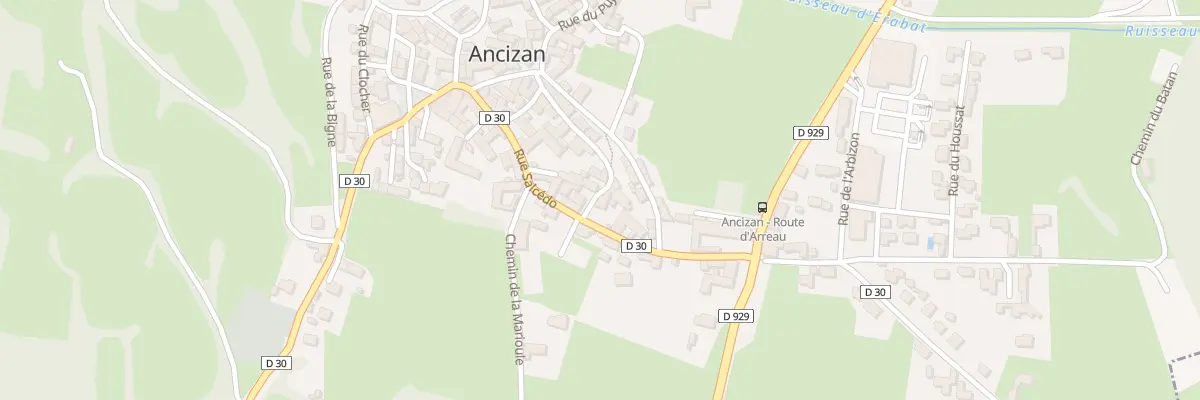 Plan du 2 Pl Ste Anne à Ancizan