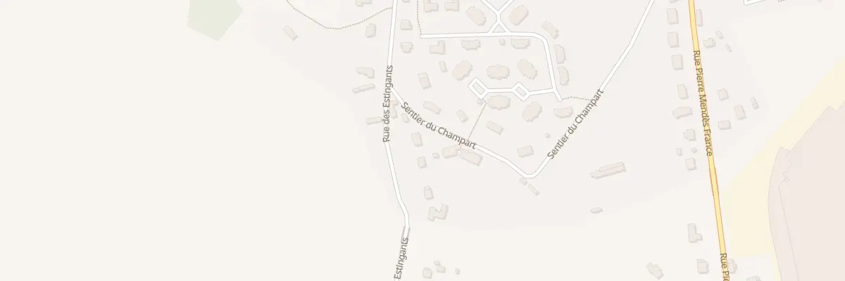 Plan du 871 Rue des Estingants à Beuzeville